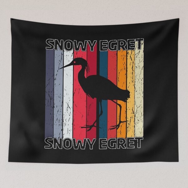 Item preview, Vintage Snowy Egret Retro Heron Swamp Bird Lover Gift designed and sold by TheAplus.
