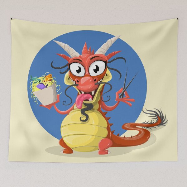Item preview, Cute Dragon In Hungry Mood designed and sold by ParadoxEnvision.