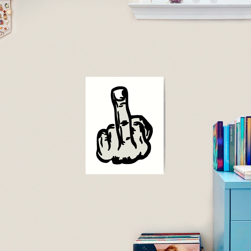 Fuck Off Fuck You Middle Finger T-Shirts and Gifts Metal Print for Sale by  Sago-Design