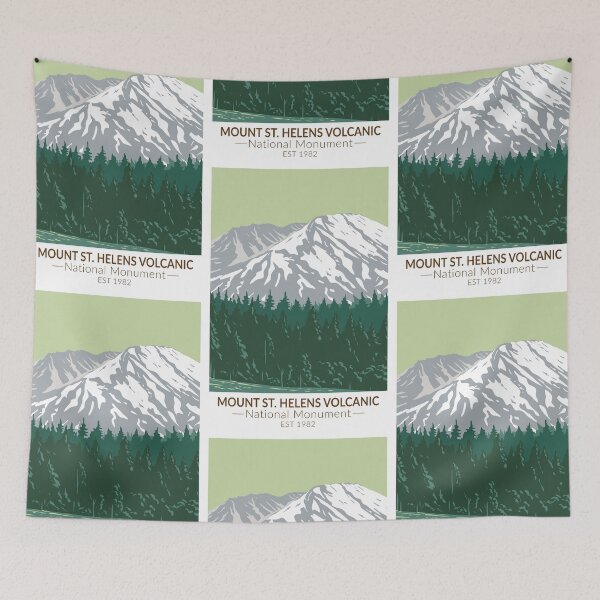 Item preview, Mount St Helens National Volcanic Monument Washington designed and sold by KrisSidDesigns.
