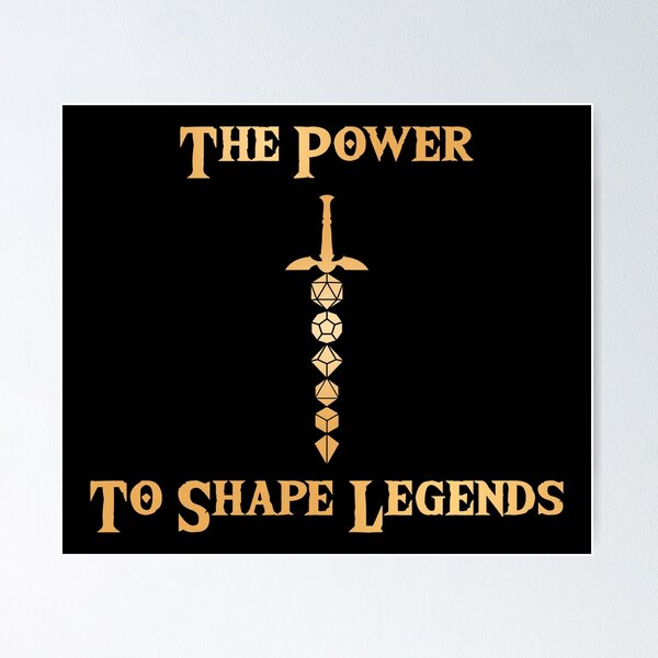 Item preview, The Power to Shape Legends - Dice Sword designed and sold by PatternTree.