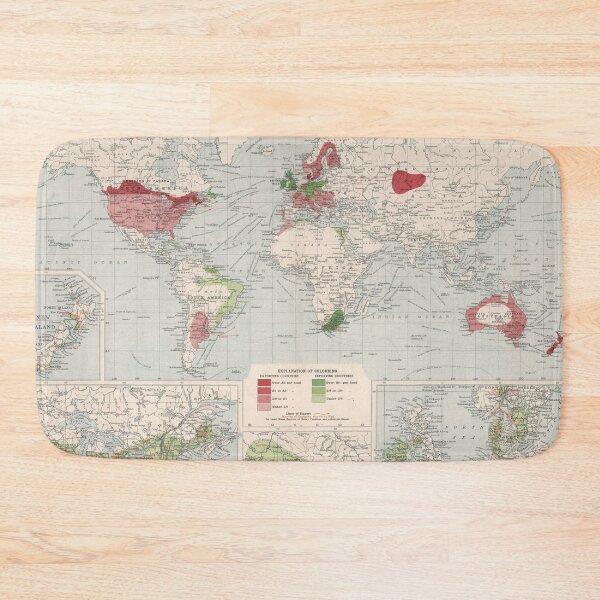 Item preview, Old World Dairy Exporting & Importing Map (1907) Vintage Global Milk, Cheese and Butter Trade Atlas designed and sold by BravuraMedia.