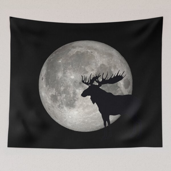 Item preview, Moon Majestic Moose designed and sold by lgotian.