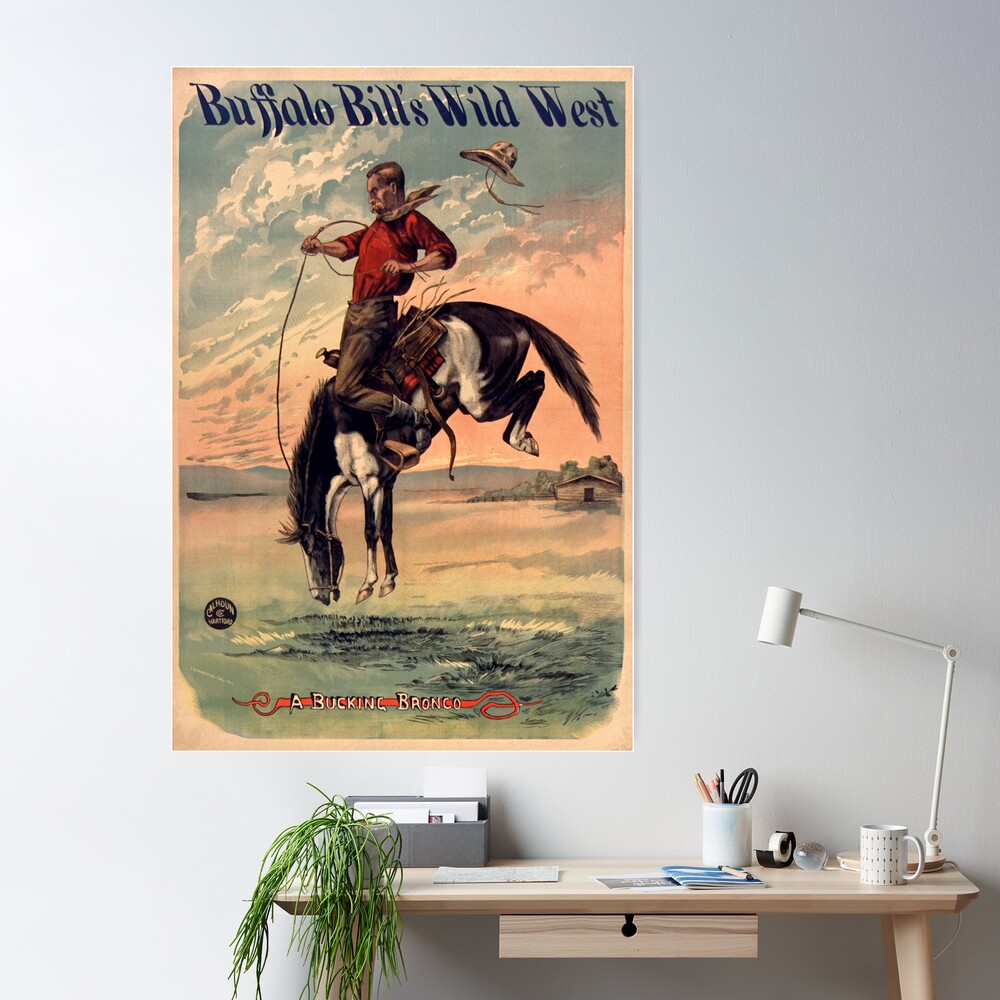 Buffalo Bills Wild West, Buffalo Bill, Wild West, Western Poster, Western,  Western Decor