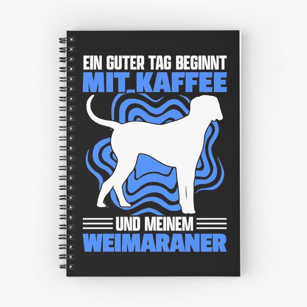 Item preview, Weimaraner and Coffee Hound Pointing Dog designed and sold by madgrfx.