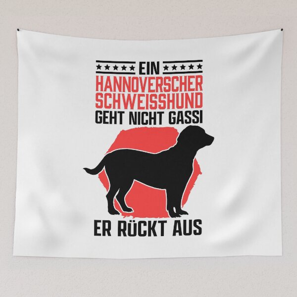Item preview, Hannoverscher Schweißhund walkie hunting dog saying designed and sold by madgrfx.