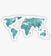 World Map Stickers Redbubble