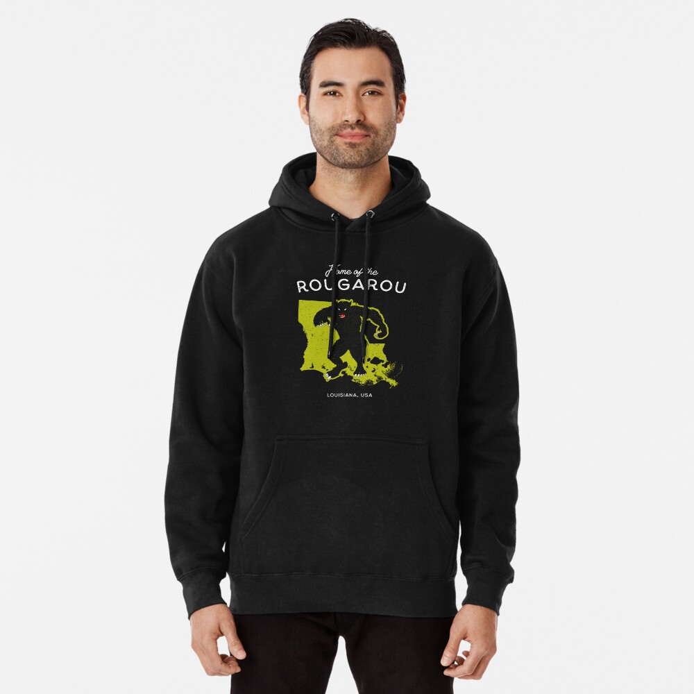 Home of the Rougarou - Louisiana, USA Cryptid  Pullover Hoodie for Sale by  strangeology