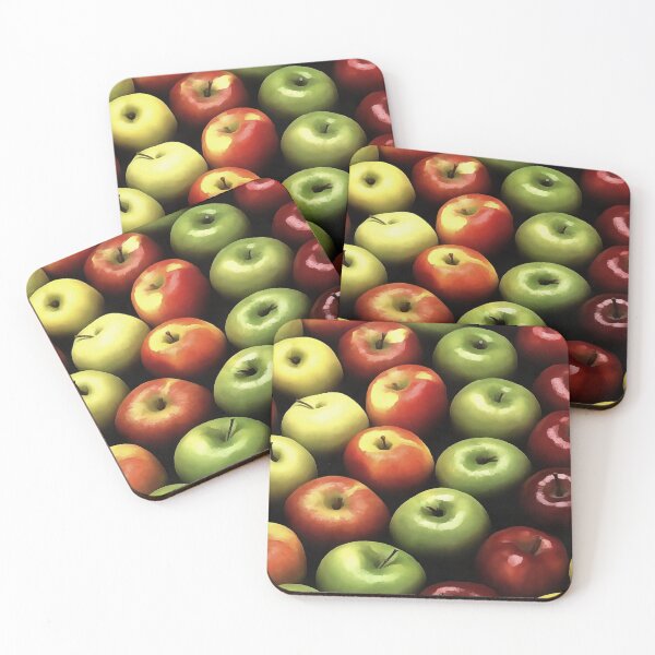 Item preview, Artistic Red and Green Apples Displayed In A Pattern designed and sold by taiche.