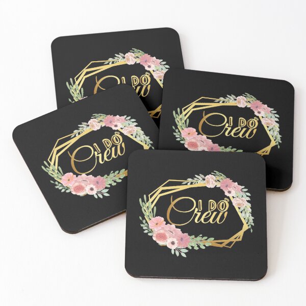 Item preview, Golden Bridesmaid Crew with Flora designed and sold by NewTrendings.