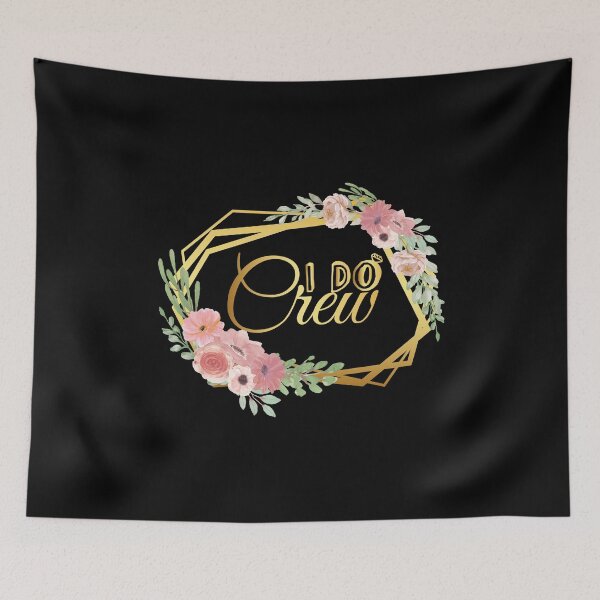 Item preview, Golden Bridesmaid Crew with Flora designed and sold by NewTrendings.