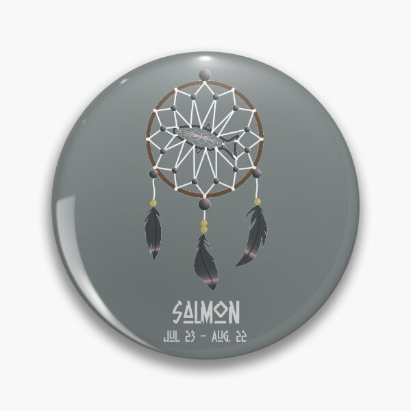 Item preview, Native American Astrological Sign - Salmon/Leo designed and sold by Alukia.