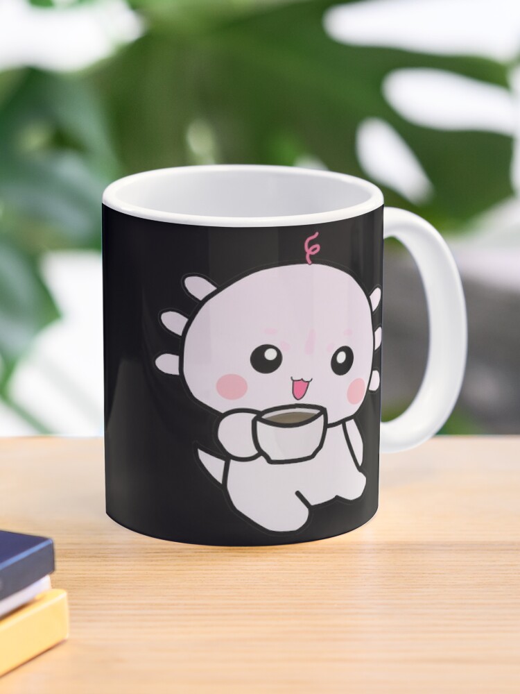 Axolotl Travel Mug, Axolotl Gifts, Cute Tumbler with Straw and Lid