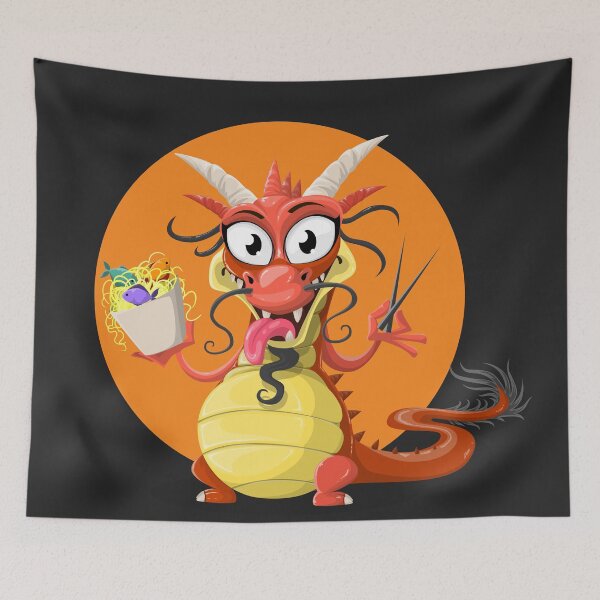 Item preview, Cute Dragon In Hungry Mood Orange designed and sold by ParadoxEnvision.