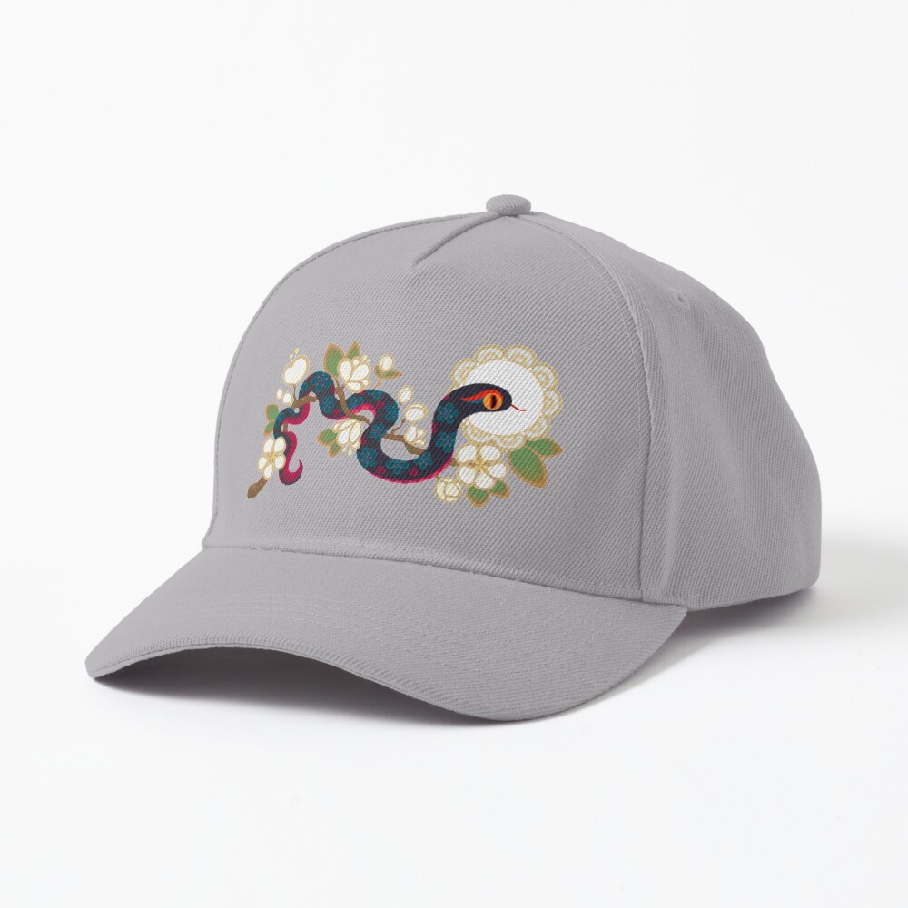 Snake and flowers 2 Cap