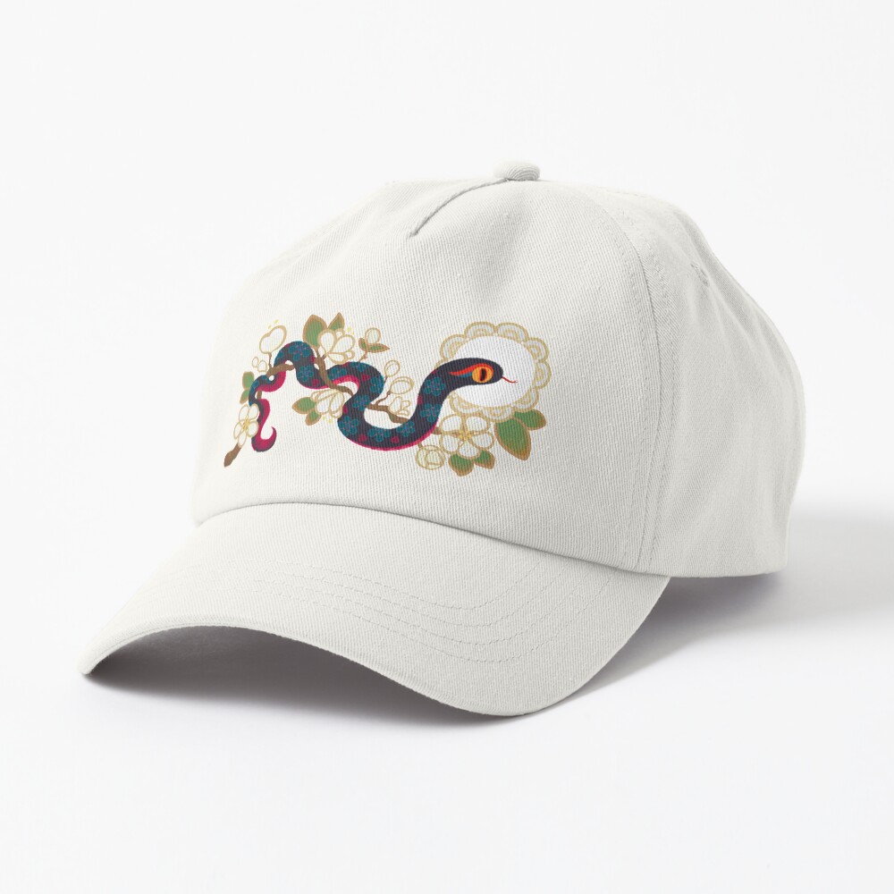 Snake and flowers 2 Cap