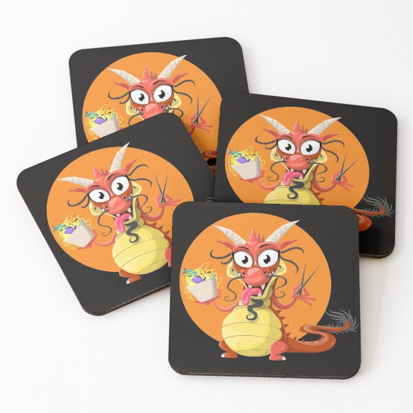 Item preview, Cute Dragon In Hungry Mood Orange designed and sold by ParadoxEnvision.