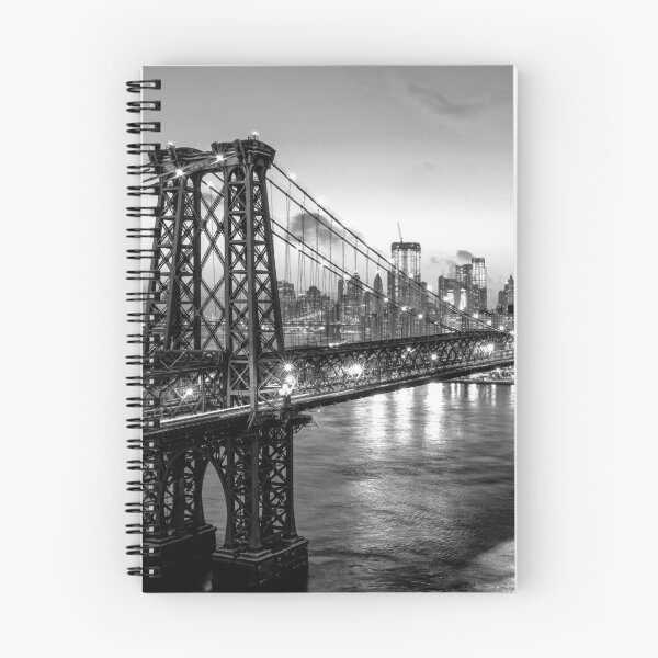 Item preview, Brooklyn Bridge, New York, Black and White designed and sold by Magic Love Art Print.