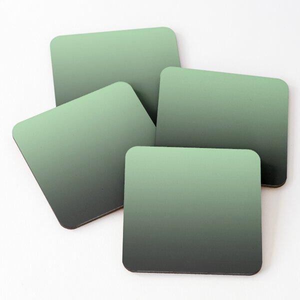 Item preview, SHADES OF Light Green |  Black to Light Green Gradient Minimalist Ombre designed and sold by Pavnud.