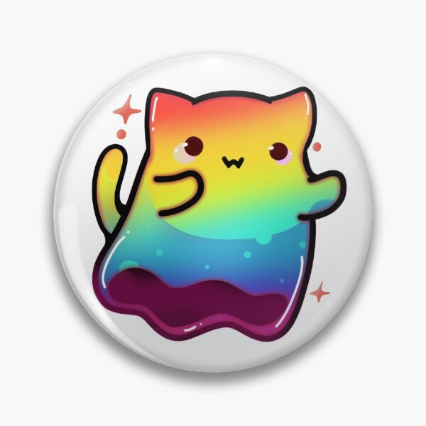 Item preview, Rainbow Cat Jelly Ghost designed and sold by LotsOfPixels.