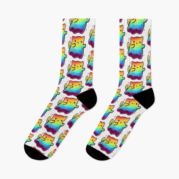 Item preview, Rainbow Cat Jelly Ghost designed and sold by LotsOfPixels.