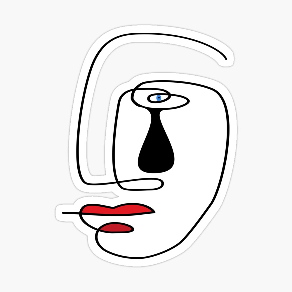 modern abstract face