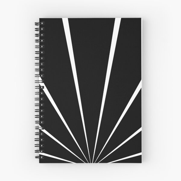 Item preview, Geometric Rays Pattern (black/white) designed and sold by Design Minds Boutique.
