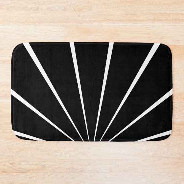 Item preview, Geometric Rays Pattern (black/white) designed and sold by Design Minds Boutique.