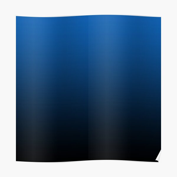 shades-of-blue-black-to-blue-gradient-minimalist-ombre-poster-by