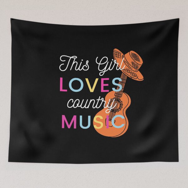 Item preview, This girl loves country music designed and sold by cinnamonbay.