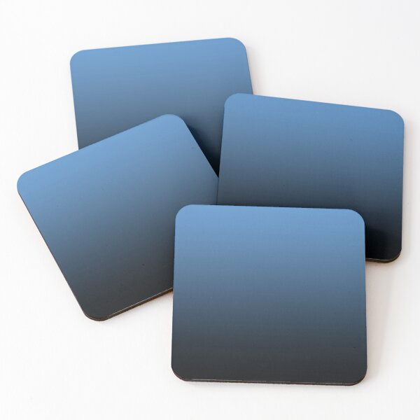 Item preview, SHADES OF light Blue | Black to light Blue Gradient Minimalist Ombre designed and sold by Pavnud.
