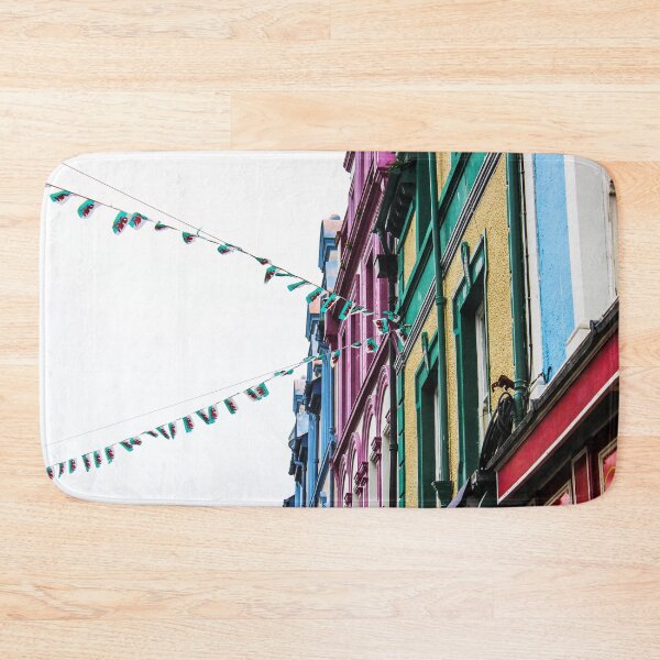 Item preview, Colourful houses in a festive welsh town designed and sold by chiaravisuals.