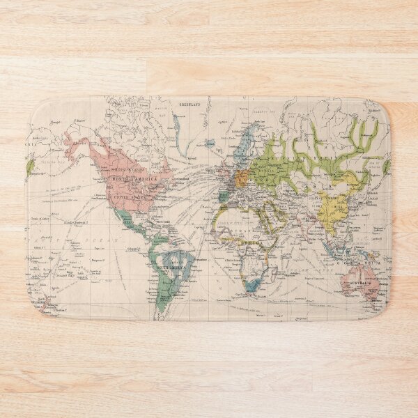 Item preview, Old World Language Map (1907) Vintage Global Linguistic Atlas designed and sold by BravuraMedia.