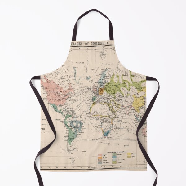 Item preview, Old World Language Map (1907) Vintage Global Linguistic Atlas designed and sold by BravuraMedia.