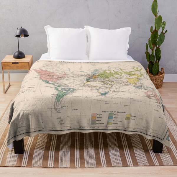 Item preview, Old World Language Map (1907) Vintage Global Linguistic Atlas designed and sold by BravuraMedia.