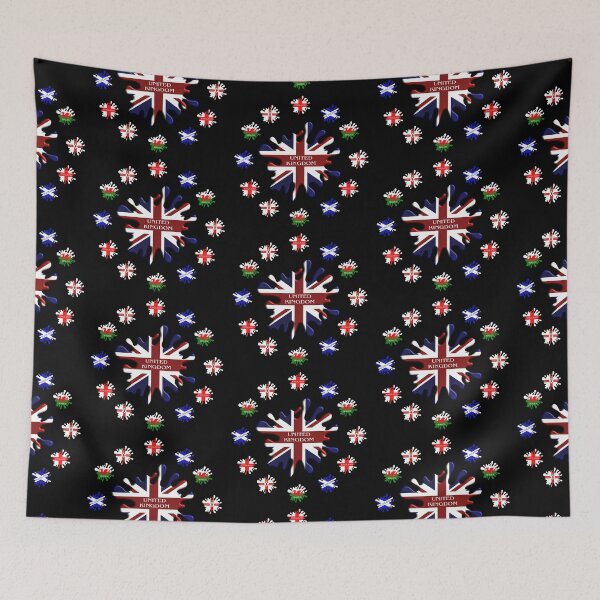 Item preview, United Kingdom Flags Paint Splat Design designed and sold by wimblettdesigns.