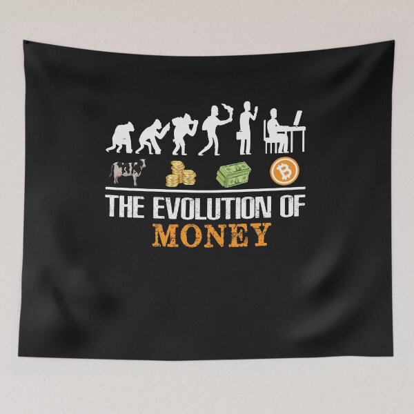 Item preview, the evolution of money bitcoin btc crypto cryptocurrency  designed and sold by PatternFariss.