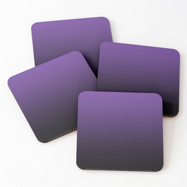 Item preview, SHADES OF Violet | Black to Violet Gradient Minimalist Ombre designed and sold by Pavnud.
