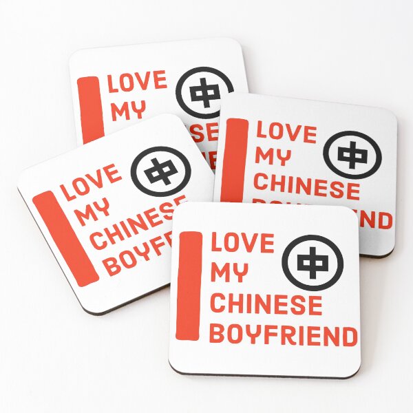 Item preview, I love my chinese boyfriend- cute love designed and sold by MNSDesignHub.