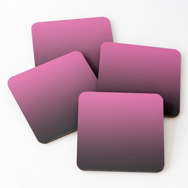 Item preview, SHADES OF Pink | Black to Pink Gradient Minimalist Ombre designed and sold by Pavnud.
