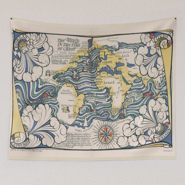 Item preview, Old World Illustrative Map (1924) Vintage Whimsical Continents Atlas designed and sold by BravuraMedia.