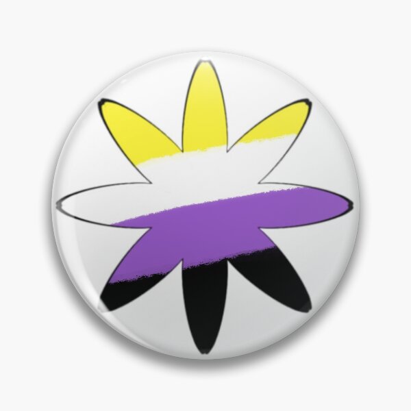 Item preview, Nonbinary Flag Flower designed and sold by oddlyAvi.