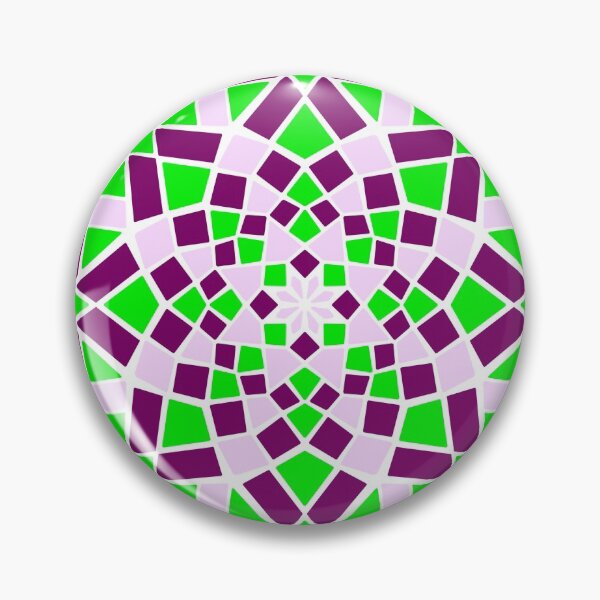 Item preview, Mosaic tile infinity pattern - green, plum, pastel purple designed and sold by Nadia Arsky.