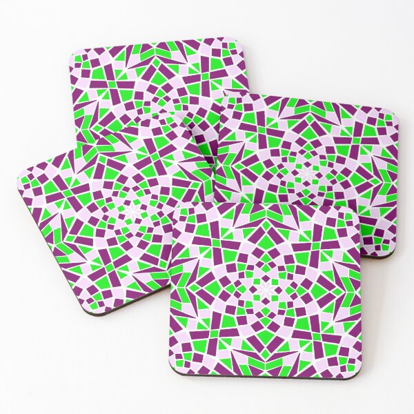 Item preview, Mosaic tile infinity pattern - green, plum, pastel purple designed and sold by Nadia Arsky.