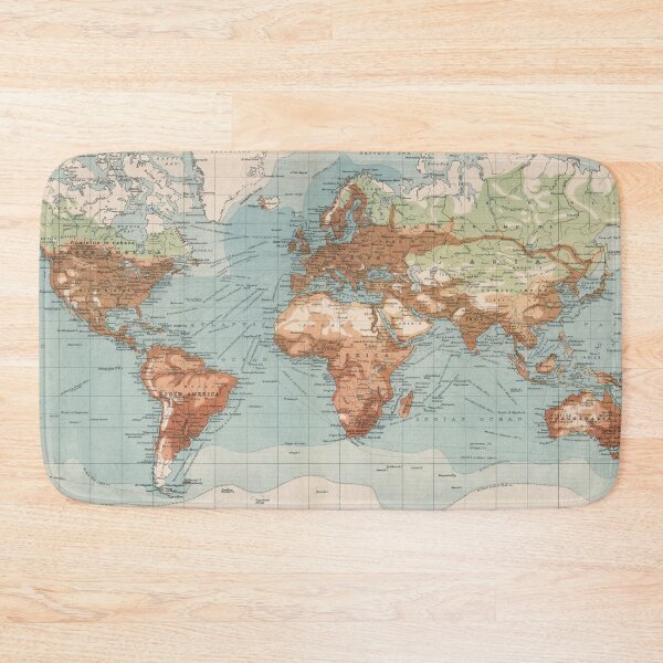 Item preview, Old World Commercial & Economic Development Map (1907) Vintage Global Shipping Merchant Atlas designed and sold by BravuraMedia.