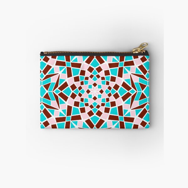 Item preview, Mosaic tile infinity pattern - burgundy, pink, turquoise  designed and sold by Nadia Arsky.