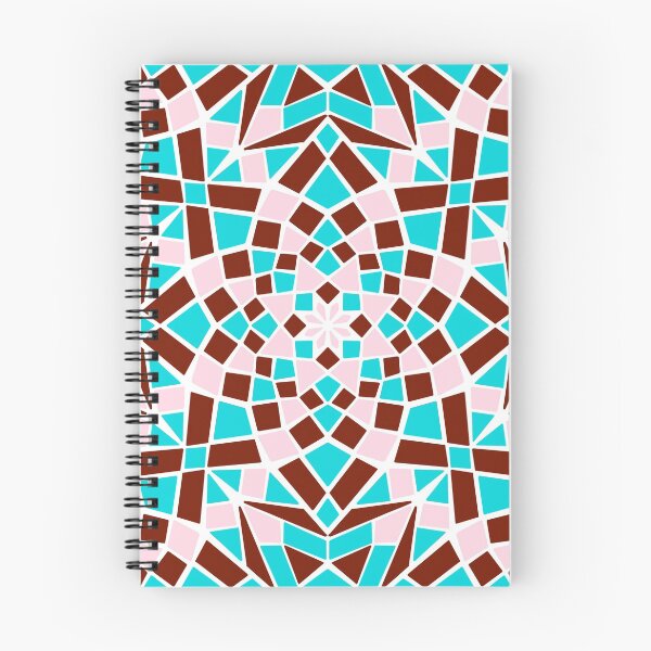 Item preview, Mosaic tile infinity pattern - burgundy, pink, turquoise  designed and sold by Nadia Arsky.