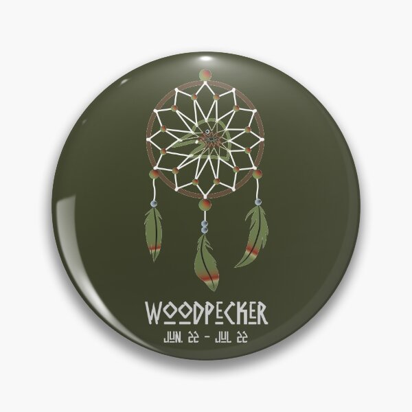 Item preview, Native American Astrological Sign - Woodpecker/Cancer designed and sold by Alukia.