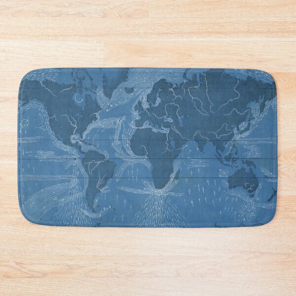 Item preview, Old World Ocean Currents Map (1860) Vintage Oceanic Tidal Chart & Diagram designed and sold by BravuraMedia.