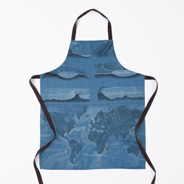 Item preview, Old World Ocean Currents Map (1860) Vintage Oceanic Tidal Chart & Diagram designed and sold by BravuraMedia.